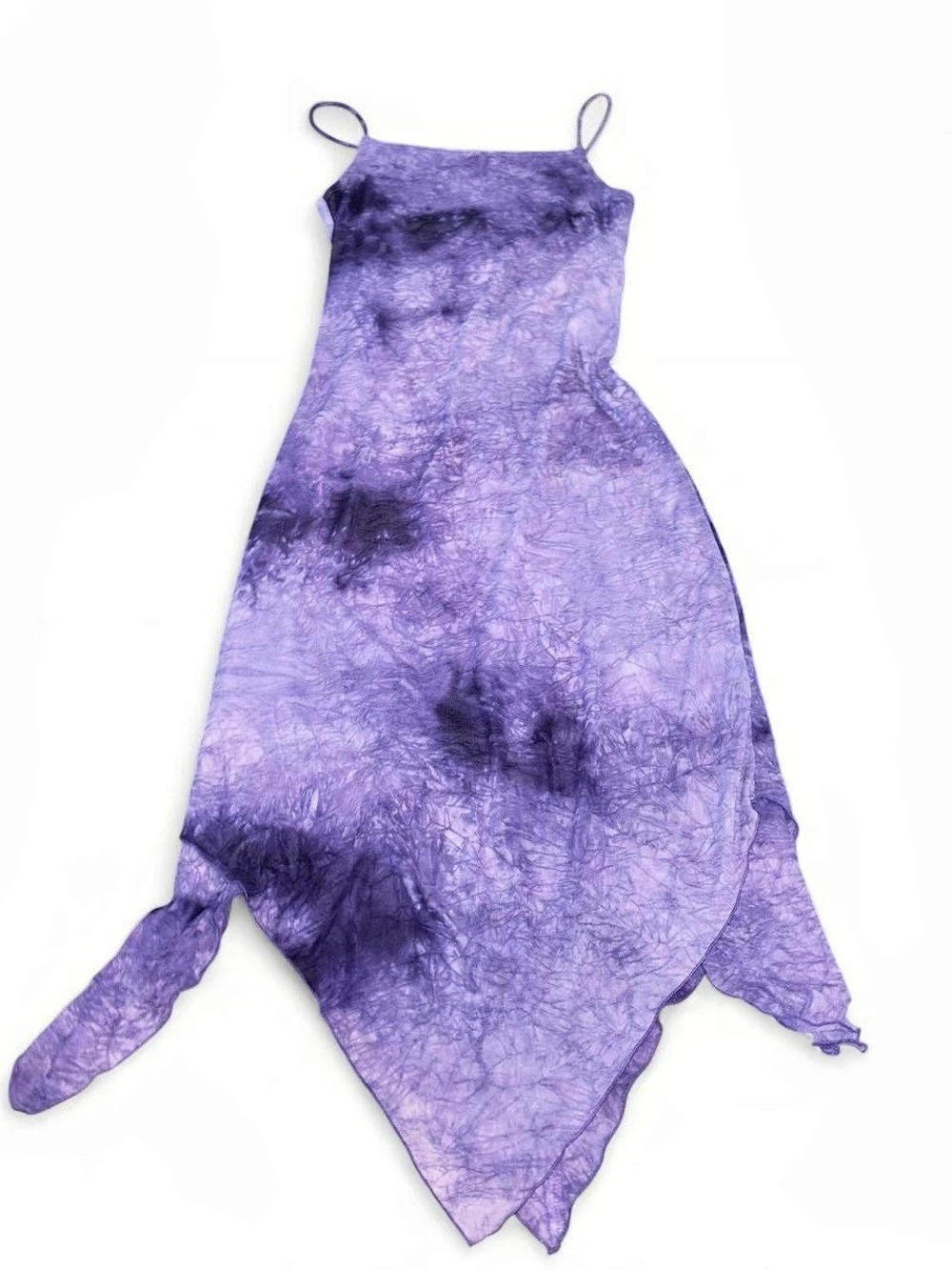Double Fault Purple Tie Dye midi Dress Like New
